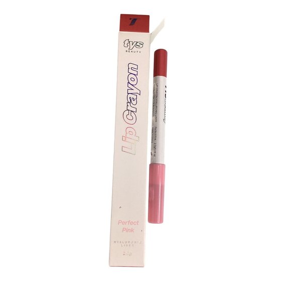 TYS Beauty Lip Crayon Perfect Pink Hyaluronic Liner Long-Lasting Makeup beauty - Picture 1 of 6